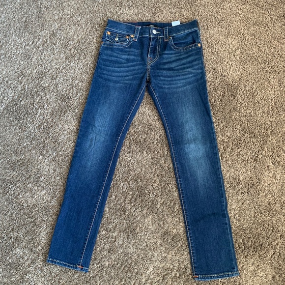 True Religion Rocco Relaxed Skinny Jeans Sz.30 Mid Rise Dark Medium Wash Denim - Picture 12 of 12